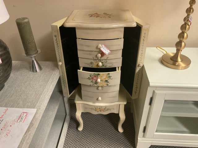 PAINTED JEWELRY CHEST