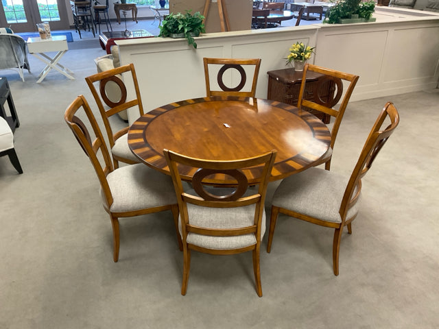ROUND TABLE 54"  & WITH 06 CHAIRS SET