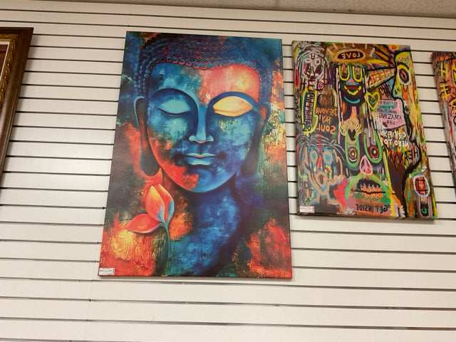 BLUE BUDDHA MODERN ARTWORK