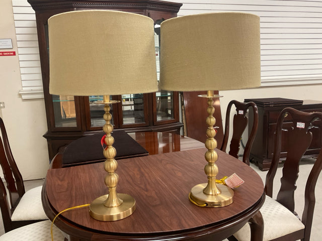 RALPH LAUREN GOLD STACKED BALLS TABLE LAMP