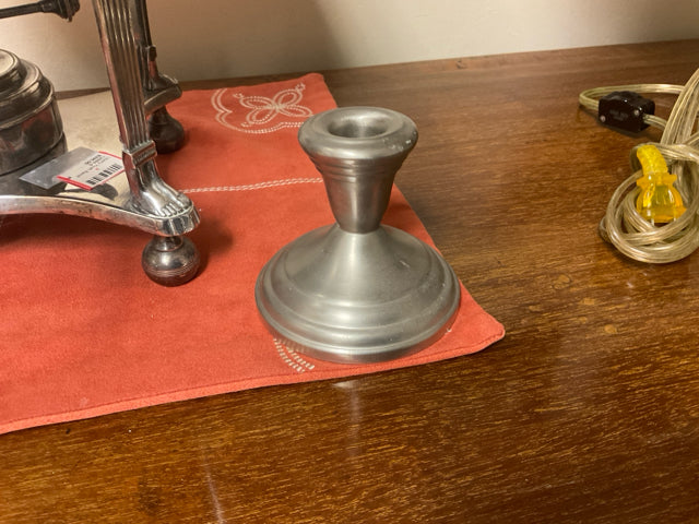 FB ROGERS PEWTER CANDLE STICK HOLDER
