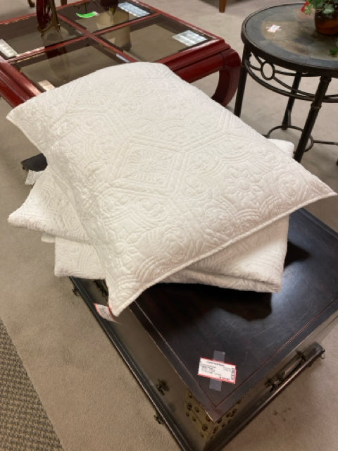 2PC TWIN QUILT SET - WHITE