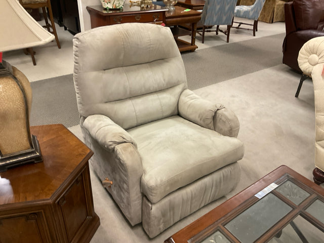 TAN SUEDE RECLINER