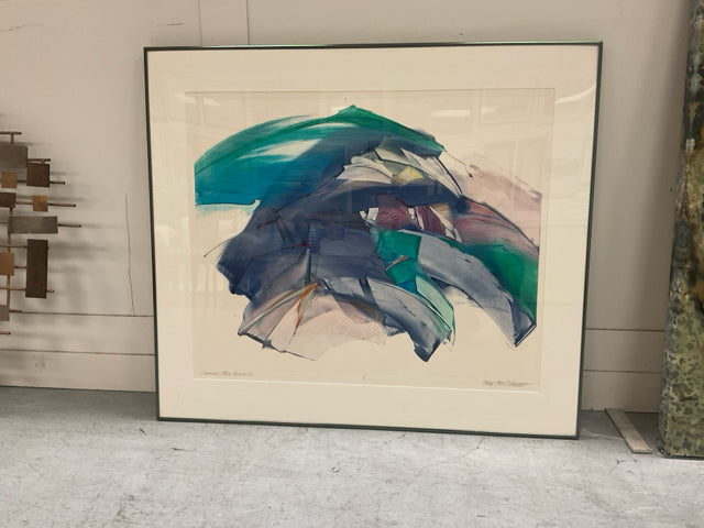 MARY JANE SCHMIDT ABSTRACT WATERCOLOR 238" W, 33" H