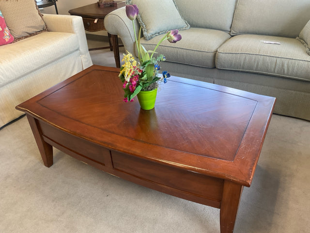 WOOD COFFEE TABLE (AS IS)