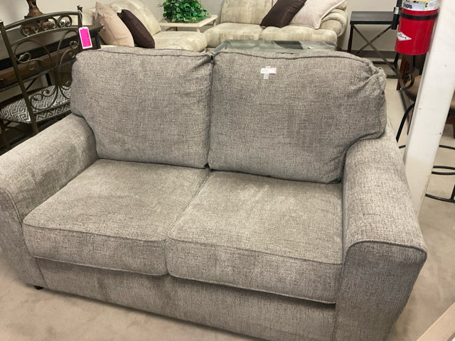 SOFA, GRAY LOVE SEAT