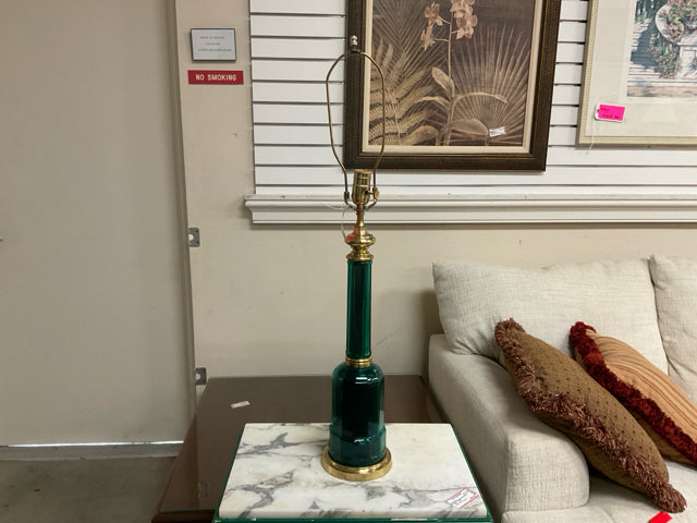 EMERALD LAMP NO SHADE