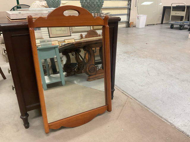 WOOD FRAMED MIRROR