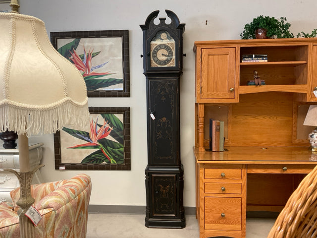 81X13X10 GRANDFATHER CLOCK WITH STORAGE