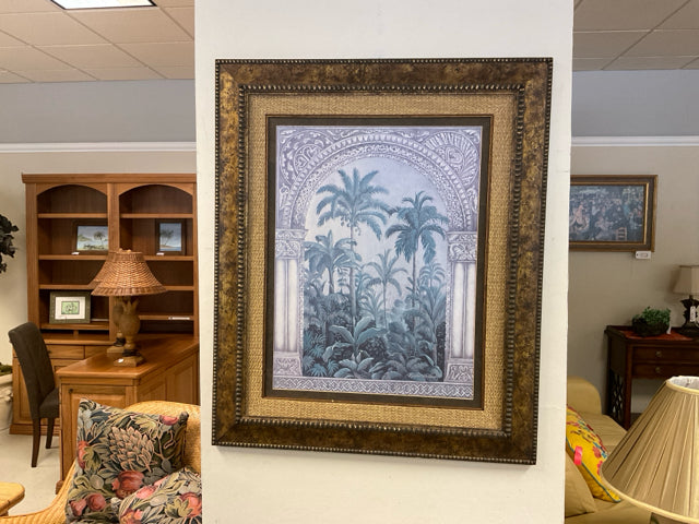 LARGE FRAMED PALM PIC