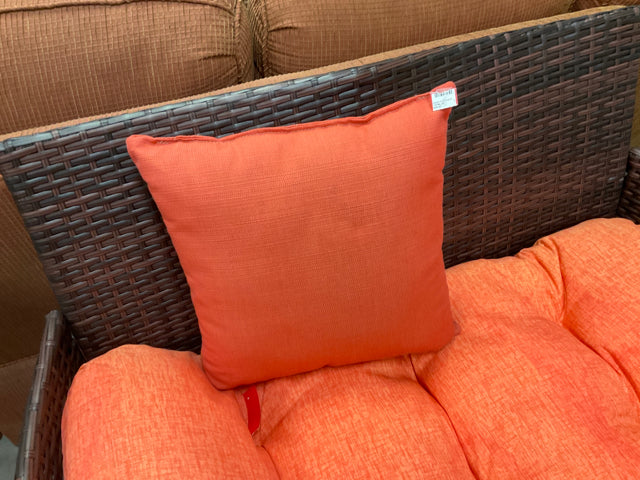 TROPICAL ORANGE TOSS PILLOW